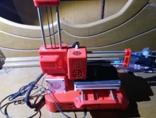 Tinker Bell K7 mini 3D printer, desktop-level, orange-red bo - Photo taken in person