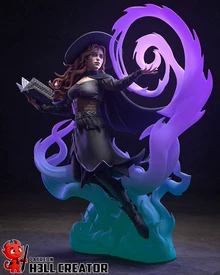 DND Dungeons and Dragons Tasha Tasha Witch Mage 3D printed m - Actual photo