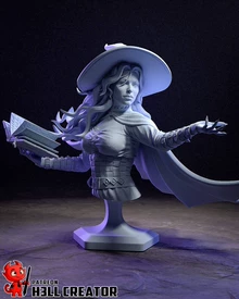 witch mage 3D file - Photo of the actual product