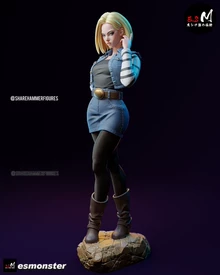 Dragon Ball Z Robot 18 Classic Combat Posture 3D Printed Mod - Photo taken in person