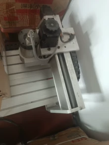 3050 three-axis desktop CNC, three-phase air-cooled spindle  - Real-life photo