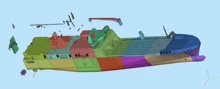 dual motor RC boat - Photo of the actual product